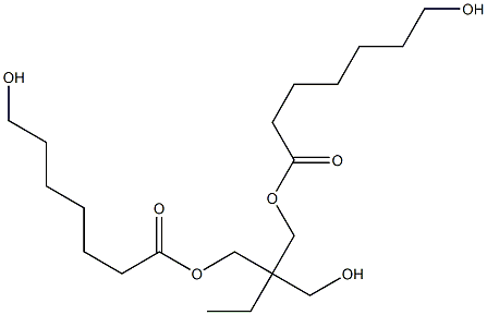 Bis(7-hydroxyheptanoic acid)2-ethyl-2-(hydroxymethyl)-1,3-propanediyl ester 结构式