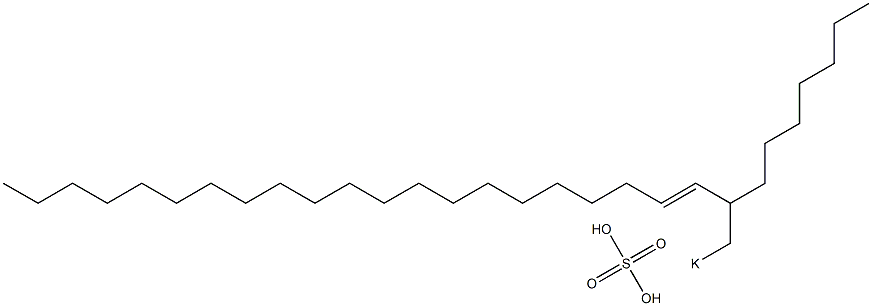 Sulfuric acid 2-heptyl-3-tricosenyl=potassium ester salt 结构式