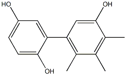 4',5',6'-Trimethyl-1,1'-biphenyl-2,3',5-triol 结构式