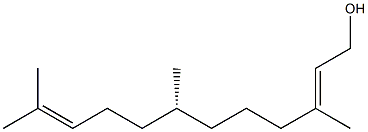(R,E)-3,7,11-Trimethyl-2,10-dodecadien-1-ol 结构式
