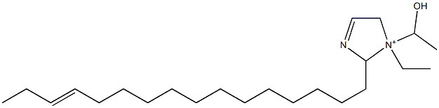 1-Ethyl-2-(13-hexadecenyl)-1-(1-hydroxyethyl)-3-imidazoline-1-ium 结构式
