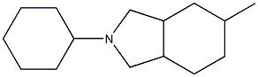 Hexahydro-2-cyclohexyl-5-methylisoindoline 结构式
