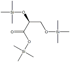(S)-2,3-Bis[(trimethylsilyl)oxy]propionic acid trimethylsilyl ester 结构式