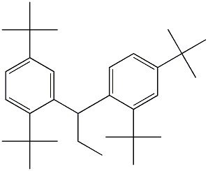 1-(2,4-Di-tert-butylphenyl)-1-(2,5-di-tert-butylphenyl)propane 结构式