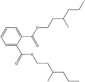 Phthalic acid di(3-methylhexyl) ester 结构式