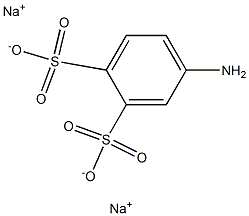 4-Amino-1,2-benzenedisulfonic acid disodium salt 结构式