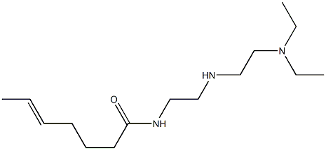 N-[2-[2-(Diethylamino)ethylamino]ethyl]-5-heptenamide 结构式