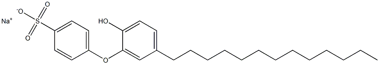 2'-Hydroxy-5'-tridecyl[oxybisbenzene]-4-sulfonic acid sodium salt 结构式