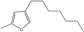 2-Methyl-4-heptylfuran 结构式