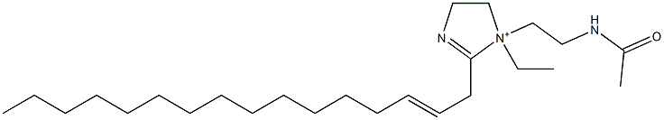1-[2-(Acetylamino)ethyl]-1-ethyl-2-(2-hexadecenyl)-2-imidazoline-1-ium 结构式