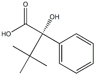 [S,(-)]-2-Hydroxy-3,3-dimethyl-2-phenylbutyric acid 结构式