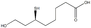 [S,(-)]-8-Hydroxy-6-mercaptooctanoic acid 结构式
