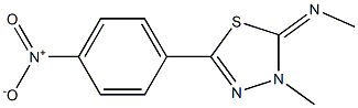 N,3-Dimethyl-5-(4-nitrophenyl)-1,3,4-thiadiazol-2(3H)-imine 结构式