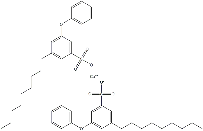 Bis(3-nonyl-5-phenoxybenzenesulfonic acid)calcium salt 结构式