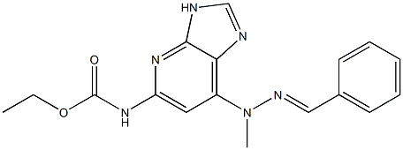N-[7-(2-Benzylidene-1-methylhydrazino)-3H-imidazo[4,5-b]pyridin-5-yl]carbamic acid ethyl ester 结构式