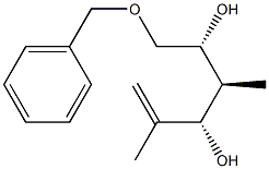 (3S,4S,5R)-6-Benzyloxy-2,4-dimethyl-1-hexene-3,5-diol 结构式