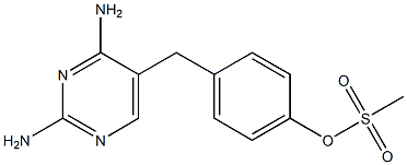 5-[4-(Mesyloxy)benzyl]pyrimidine-2,4-diamine 结构式