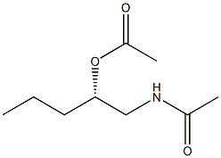 (+)-N-[(S)-2-Acetyloxypentyl]acetamide 结构式