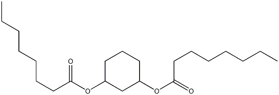 Dioctanoic acid 1,3-cyclohexanediyl ester 结构式