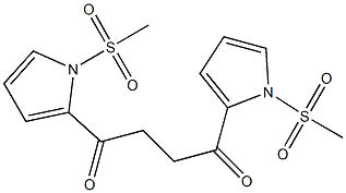 1,4-Bis(1-methylsulfonyl-1H-pyrrol-2-yl)butane-1,4-dione 结构式