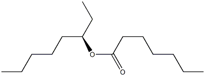 (+)-Heptanoic acid (R)-1-ethylhexyl ester 结构式