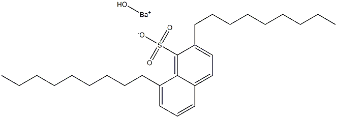 2,8-Dinonyl-1-naphthalenesulfonic acid hydroxybarium salt 结构式