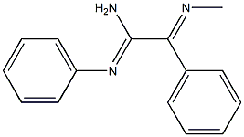 2,N2-Diphenyl-2-(methylimino)acetamidine 结构式