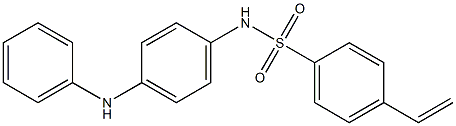 N-(4-Anilinophenyl)-4-vinylbenzenesulfonamide 结构式