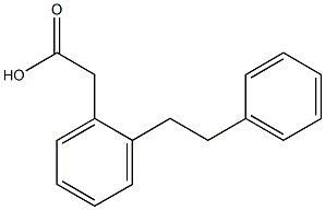 2-[2-(2-Phenylethyl)phenyl]acetic acid 结构式