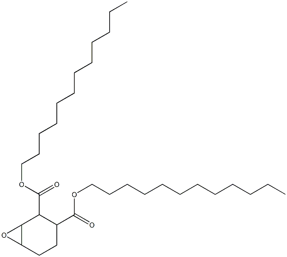 7-Oxabicyclo[4.1.0]heptane-2,3-dicarboxylic acid didodecyl ester 结构式