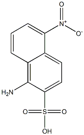 1-Amino-5-nitro-2-naphthalenesulfonic acid 结构式