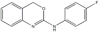 2-(4-Fluorophenylamino)-4H-3,1-benzoxazine 结构式