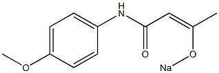 N-(4-Methoxyphenyl)-3-(sodiooxy)-2-butenamide 结构式