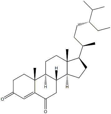 Stigmasta-4-ene-3,6-dione 结构式