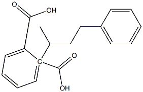 (-)-Phthalic acid hydrogen 2-[(R)-1-methyl-3-phenylpropyl] ester 结构式