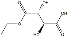 meso-Tartaric acid hydrogen 1-ethyl ester 结构式