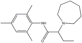 N-(2,4,6-Trimethylphenyl)-2-[(hexahydro-1H-azepin)-1-yl]butanamide 结构式