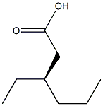 [R,(+)]-3-Ethylhexanoic acid 结构式