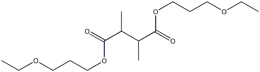 2,3-Dimethylsuccinic acid bis(3-ethoxypropyl) ester 结构式