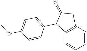 1-(4-Methoxyphenyl)-2-indanone 结构式