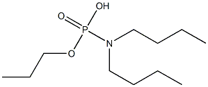 N,N-Di(butyl)amidophosphoric acid hydrogen propyl ester 结构式