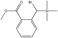 2-[Bromo(trimethylsilyl)methyl]benzoic acid methyl ester 结构式