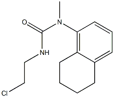 3-(2-Chloroethyl)-1-methyl-1-(5,6,7,8-tetrahydronaphthalen-1-yl)urea 结构式