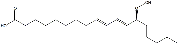 (9E,11E,13S)-13-Hydroperoxy-9,11-octadecadienoic acid 结构式