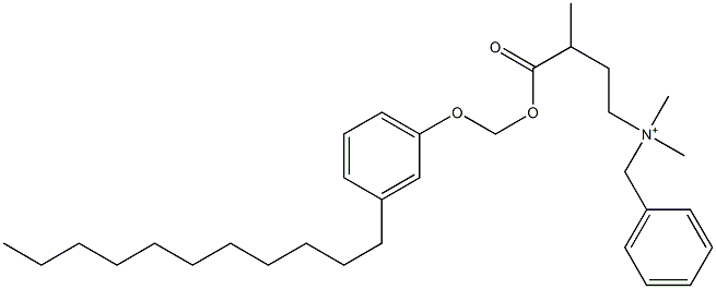 N,N-Dimethyl-N-benzyl-N-[3-[[(3-undecylphenyloxy)methyl]oxycarbonyl]butyl]aminium 结构式