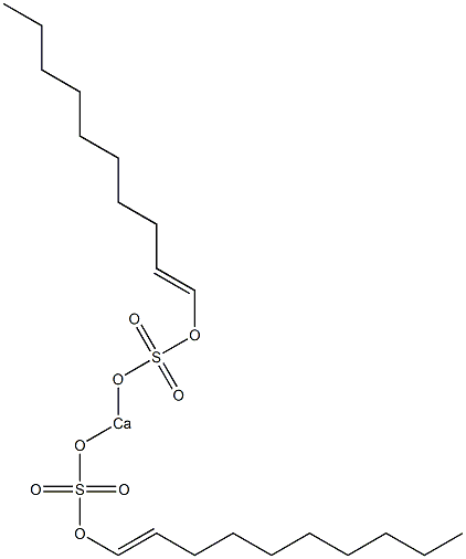 Bis[(1-decenyloxy)sulfonyloxy]calcium 结构式