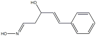 (1E)-3-Hydroxy-5-phenyl-4-penten-1-al oxime 结构式