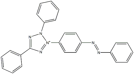 2,5-Diphenyl-3-(p-phenylazophenyl)-2H-tetrazol-3-ium 结构式