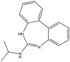 6-Isopropylamino-5H-dibenzo[d,f][1,3]diazepine 结构式