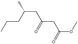 [S,(-)]-5-Methyl-3-oxooctanoic acid methyl ester 结构式